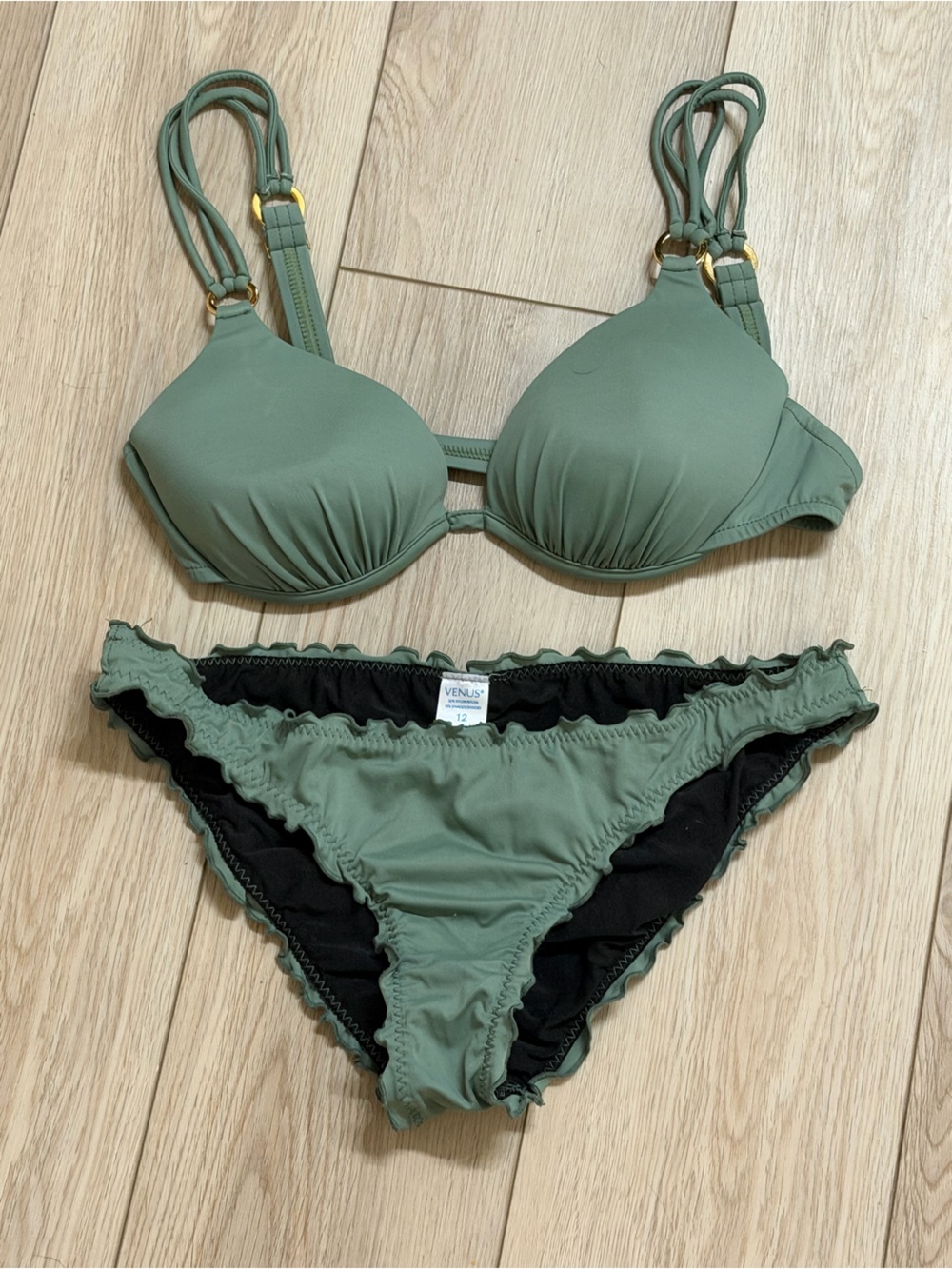 Olive Green Padded Bikini Set - VENUS